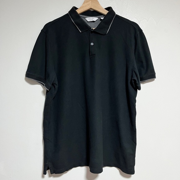 Calvin Klein Black Polo Shirt - Body Fit - Men’s Size L - Picture 1 of 10